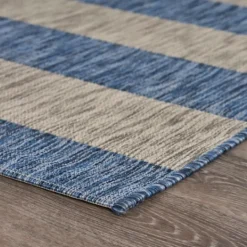 Kirkland's Home Coastal Stripes Outdoor Area Rug, 7X9- Outdoor Rugs