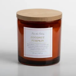 Kirkland's Home Coconut Pumpkin Triple Wick Jar Candle- Candles