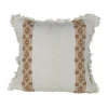 Kirkland's Home Coffee Brown Textured Stripe Throw Pillow- Pillows