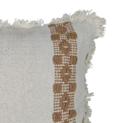 Kirkland's Home Coffee Brown Textured Stripe Throw Pillow- Pillows