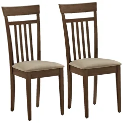 Kirkland's Home Coffee Wooden Dining Chairs, Set Of 2- Dining Chairs