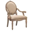 Kirkland's Home Coley Beige Linen Armchair- Accent Chairs