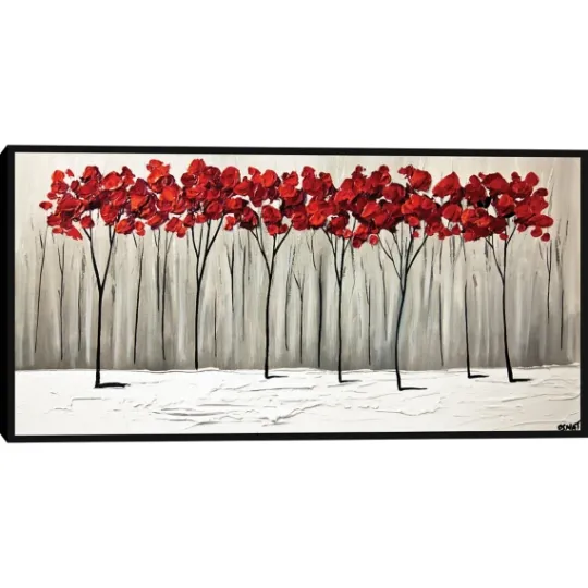 Kirkland's Home Collision Of Seasons Framed Canvas Art Print- Framed Art