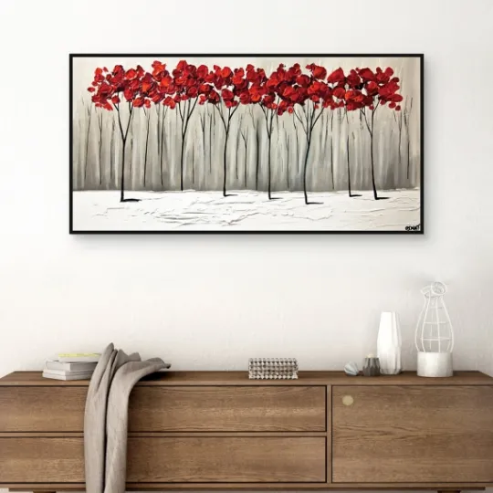 Kirkland's Home Collision Of Seasons Framed Canvas Art Print- Framed Art
