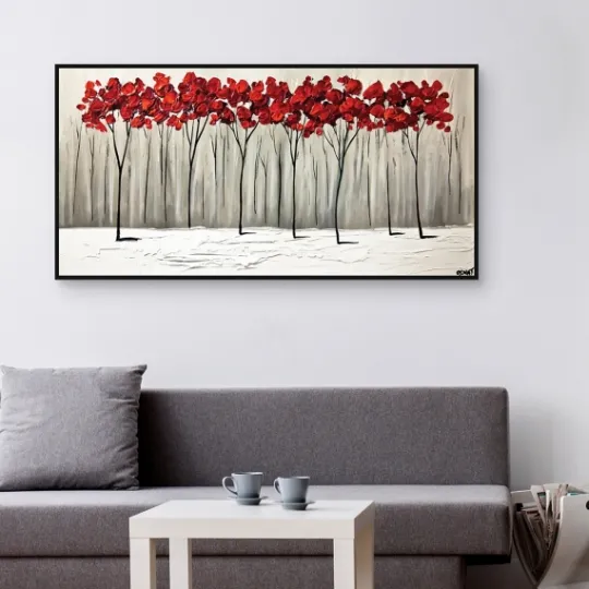 Kirkland's Home Collision Of Seasons Framed Canvas Art Print- Framed Art
