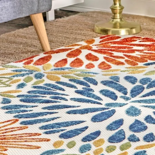 Kirkland's Home Color Burst Indoor/Outdoor Area Rug, 8X10- Outdoor Rugs