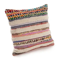 Kirkland's Home Color Chevron Striped Pillow- Pillows