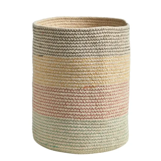 Kirkland's Home Color Cotton Woven Basket- Baskets & Boxes