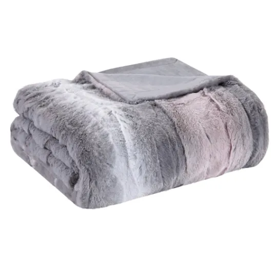 Kirkland's Home Color Faux Fur Oversized Throw Blanket- Blankets & Throws