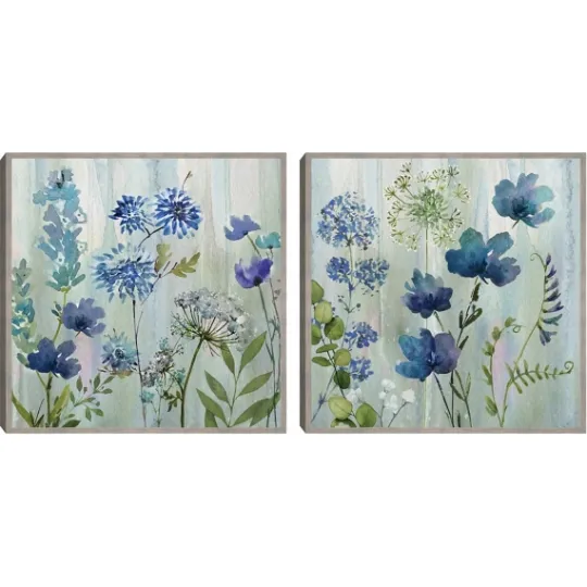 Kirkland's Home Color Wash 2-Pc. Framed Canvas Art Set- Framed Art