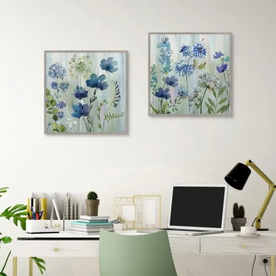 Kirkland's Home Color Wash 2-Pc. Framed Canvas Art Set- Framed Art
