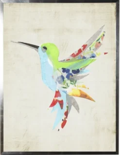 Kirkland's Home Color Watercolor Hummingbird Framed Art Print- Framed Art