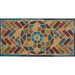 Kirkland's Home Color Woodblock Garden Doormat- Doormats