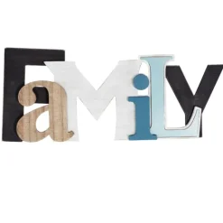 Kirkland's Home Colored Family Wood Wall Plaque- Wall Quotes & Signs