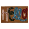 Kirkland's Home Colorful Hello Coir Doormat- Doormats