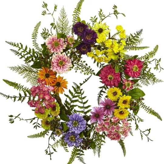 Kirkland's Home Colorful Mixed Floral Wreath- Wreaths