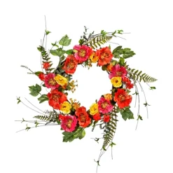 Kirkland's Home Colorful Poppy Mix Wreath- Wreaths