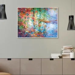 Kirkland's Home Colorful Reflections I Framed Canvas Art Print- Canvas Art