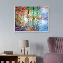 Kirkland's Home Colorful Reflections I Framed Canvas Art Print- Canvas Art