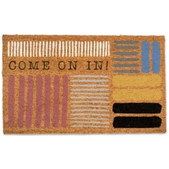 Kirkland's Home Come On In Colorful Stripes Doormat- Doormats