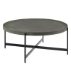 Kirkland's Home Concrete Round Tray Top Coffee Table- Coffee Tables