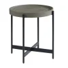 Kirkland's Home Concrete Round Tray Top Side Table- Accent & End Tables