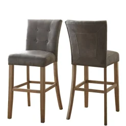Kirkland's Home Connor Tufted Bar Stools, Set Of 2- Bar Stools & Counter Height Stools