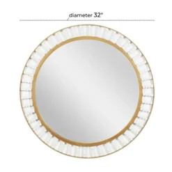 Kirkland's Home Contemporary Gold Frame With Beads Mirror- Decorative Mirrors