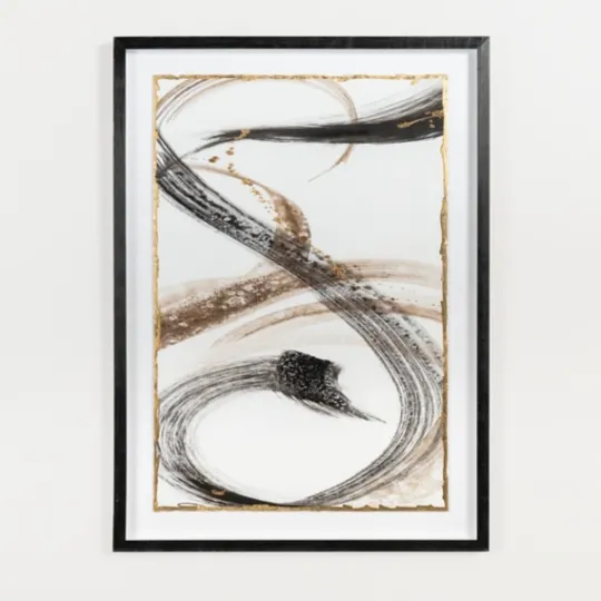 Kirkland's Home Contemporary Neutral Ribbons Framed Art Print- Framed Art