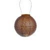 Kirkland's Home Copper Sashiko Round Hanging Led Outdoor Lantern- Outdoor Lighting