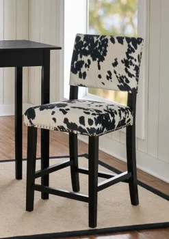 Kirkland's Home Cora Udder Madness Counter Stool- Bar Stools & Counter Height Stools
