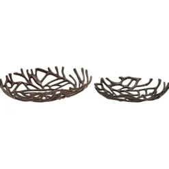 Kirkland's Home Coral Reef Oval Trays, Set Of 2- Decorative Trays