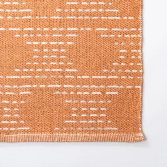 Kirkland's Home Coral Shibori Outdoor Area Rug, 5X7- Outdoor Rugs