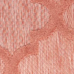 Kirkland's Home Coral Trellis Indoor/Outdoor Area Rug, 5X7- Outdoor Rugs