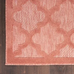 Kirkland's Home Coral Trellis Indoor/Outdoor Area Rug, 6X9- Outdoor Rugs