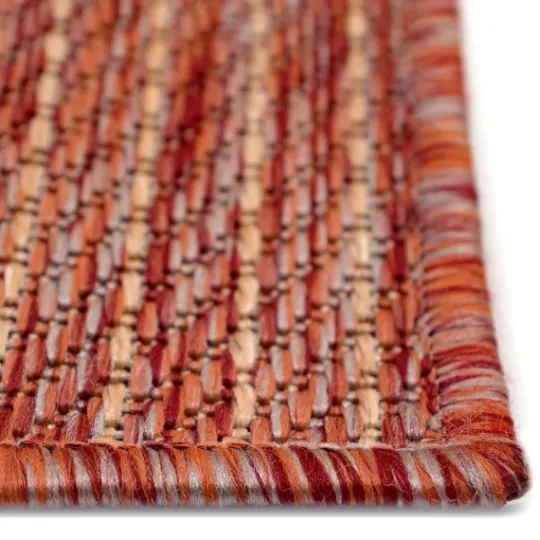 Kirkland's Home Coral Woven Outdoor Area Rug, 7X9- Outdoor Rugs