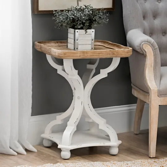 Kirkland's Home Corina Scalloped Accent Table- Accent & End Tables