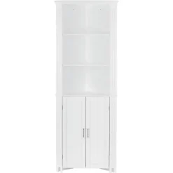 Kirkland's Home Corner Shelf With Cabinet Doors- Bathroom Furniture