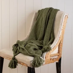 Kirkland's Home Corner Tassel Throw Blanket- Blankets & Throws