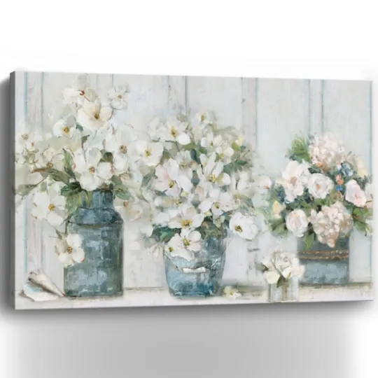 Kirkland's Home Cottage Mantle Canvas Art Print- Canvas Art