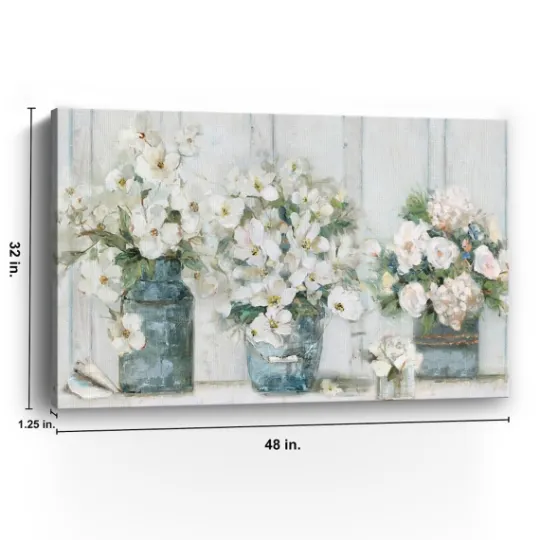 Kirkland's Home Cottage Mantle Canvas Art Print- Canvas Art