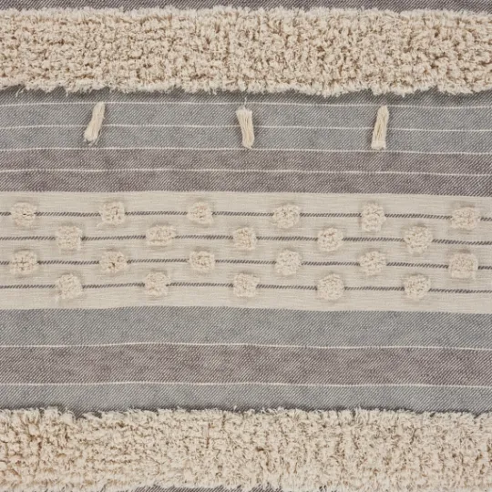 Kirkland's Home Cotton Fringe Eclectic Tufted Throw- Blankets & Throws