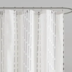Kirkland's Home Cotton Jacquard Shower Curtain- Shower Curtains