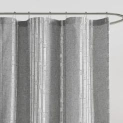 Kirkland's Home Cotton Jacquard Shower Curtain- Shower Curtains