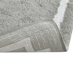 Kirkland's Home Cotton Tufted Bath Mat With Border, 40 In.- Bathroom Rugs