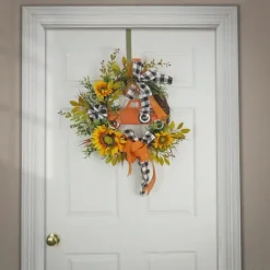 Kirkland's Home Country Car And Sunflowers Harvest Wreath- Wreaths