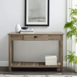 Kirkland's Home Country Style Washed Console Table- Console Tables