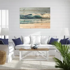Kirkland's Home Crashing Waves Wood Wall Plaque- Wall Plaques