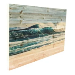 Kirkland's Home Crashing Waves Wood Wall Plaque- Wall Plaques