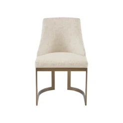 Kirkland's Home Cream And Gold Modern Dining Chairs, Set Of 2- Dining Chairs
